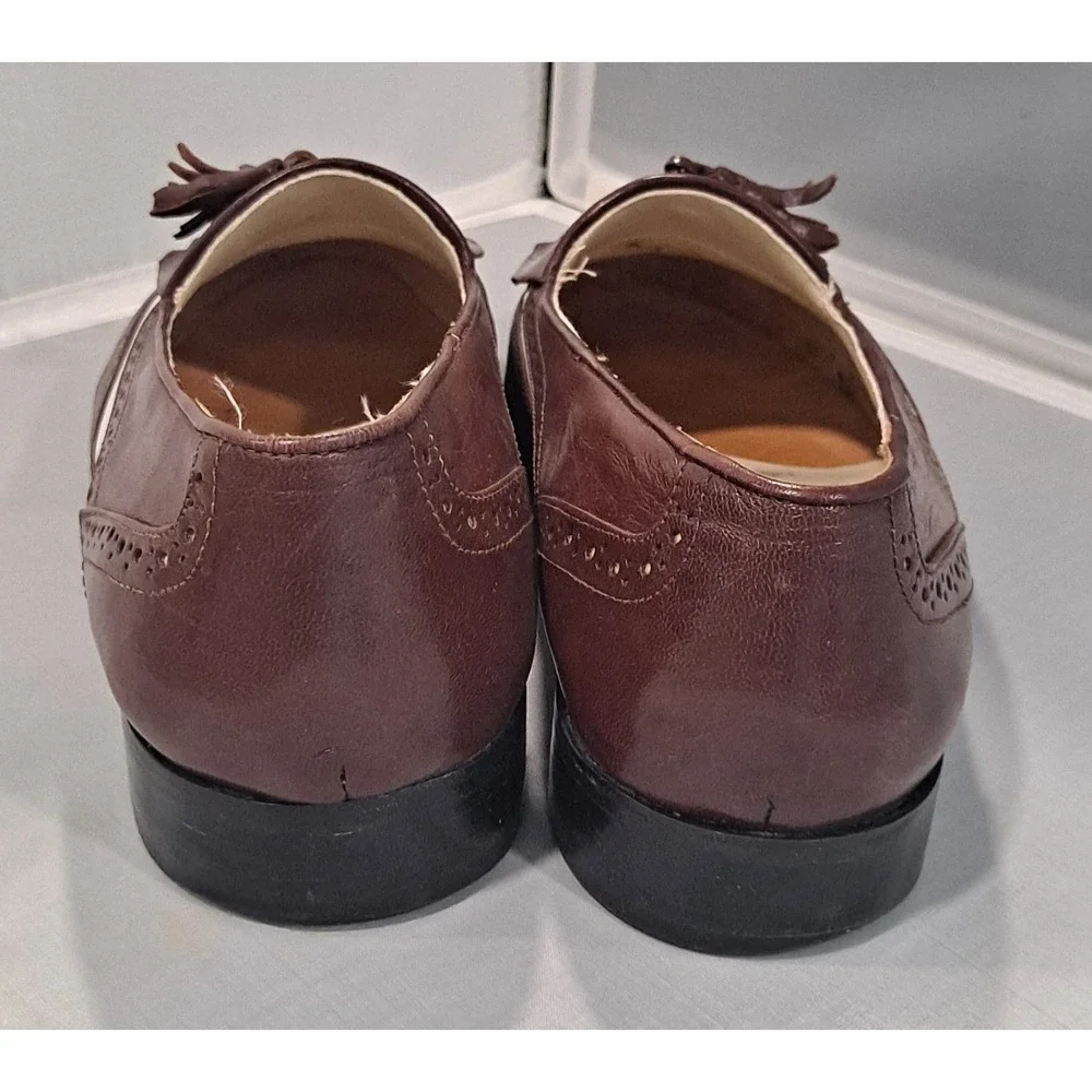 Mens‎ Leather Carlo Morandi Loafers Size 9.5